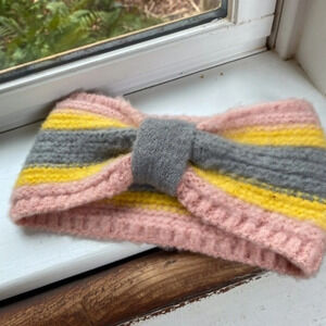 Anthropologie Striped Turban Headband Ear Warmer